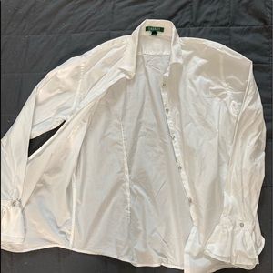 Ralph Lauren whit button down shirt